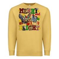 Chicken Merry And Bright Premium Sweatshirt | Teevron