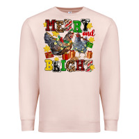 Pale Pink chicken merry and bright Premium Sweatshirt - AdoDesignShop