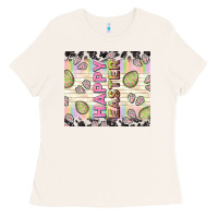 Bone happy easter with cowhide Ladies Tee - TumblerDesignByShophia