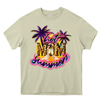 Mossy Hot Mom summer Heavy Core Tee - NancyCooperArtShop