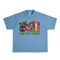 Pebble Blue But first cafecito y chismecito Urban Heavy Tee - RanaPortraitStore