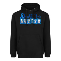 Black fight for autism Heavyweight Hoodie - AdoDesignShop