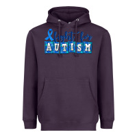 Plum fight for autism Heavyweight Hoodie - AdoDesignShop