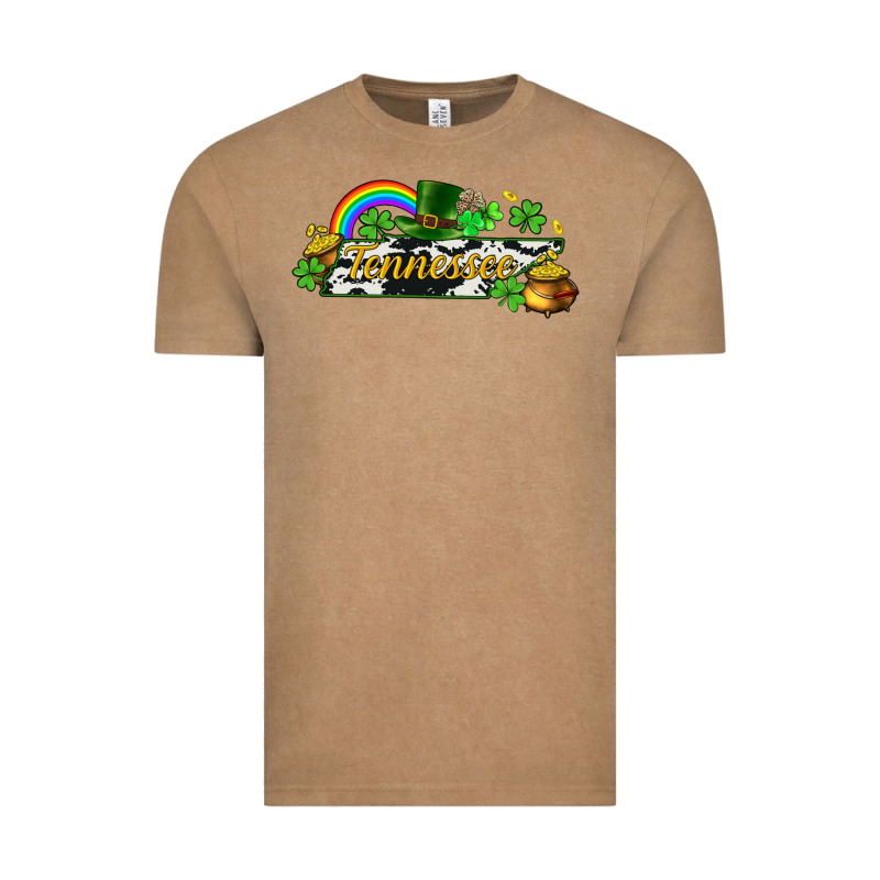 Tennessee Map St. Patrick's Vintage Tee by CowGirlArtShop | Teevron