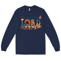 Navy Trust in the lord with all your heart Long Sleeve Tee - FaDigitalArtStudio