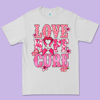 Love Hope Cure Cancer Awareness Premium Tee Designed By Howdyjamesfarm