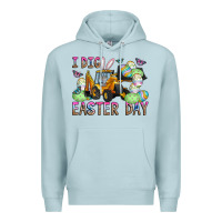 Blue Mist I Dig Easter Day Premium Hoodie - CowhideDigitalArt