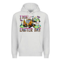 Dove Grey I Dig Easter Day Premium Hoodie - CowhideDigitalArt