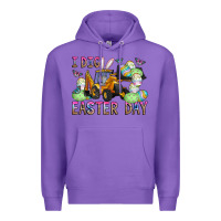 Purple I Dig Easter Day Premium Hoodie - CowhideDigitalArt