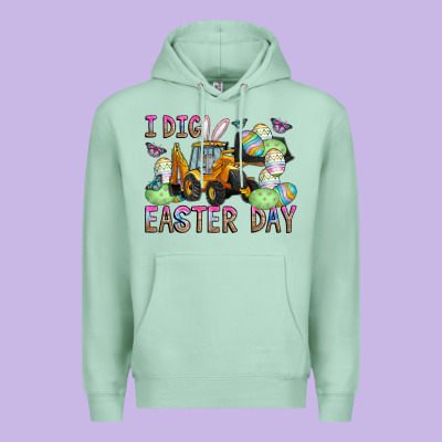 I Dig Easter Day Premium Hoodie Designed By Cowhidedigitalart