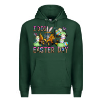 Sports Green I Dig Easter Day Premium Hoodie - CowhideDigitalArt