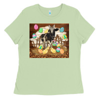 Matcha cow and chick easter Ladies Tee - TumblerDesignByShophia