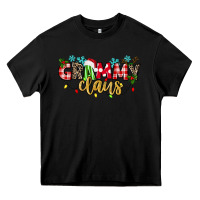 Black Grammy Claus Heavy Core Tee - texasbilliewilder