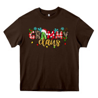 Chocolate Brown Grammy Claus Heavy Core Tee - texasbilliewilder