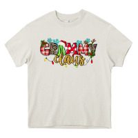 Cream Grammy Claus Heavy Core Tee - texasbilliewilder