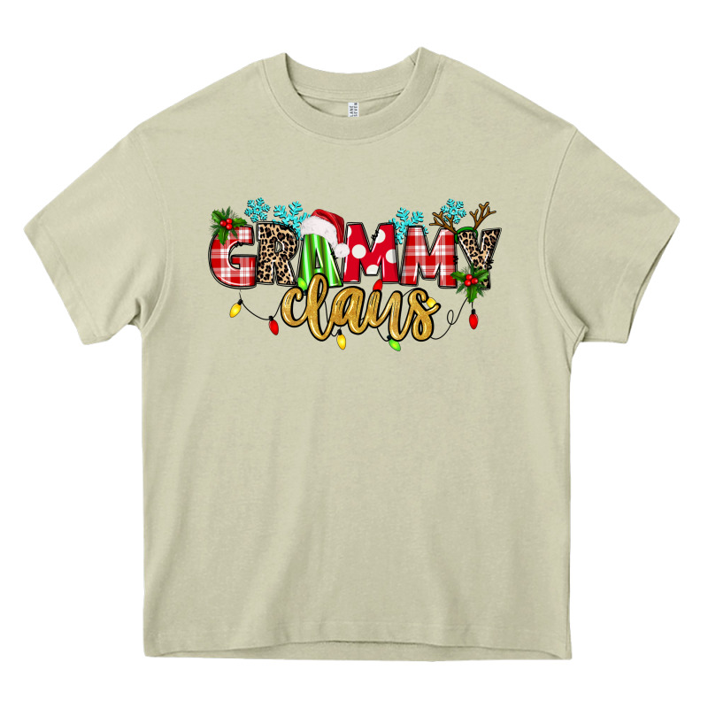 Grammy Claus Heavy Core Tee by texasbilliewilder | Teevron