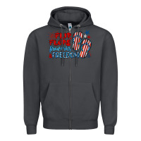 Smoke flip flops fireworks & freedom Zipper Hoodie - BarkalooDesign