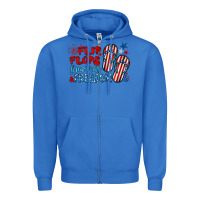 True Royal flip flops fireworks & freedom Zipper Hoodie - BarkalooDesign