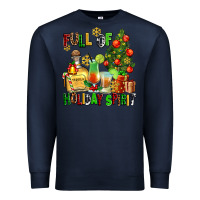 Navy full of holiday spirit Premium Sweatshirt - AdoDesignShop