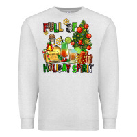 Oatmeal Heather full of holiday spirit Premium Sweatshirt - AdoDesignShop