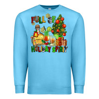 Ocean Blue full of holiday spirit Premium Sweatshirt - AdoDesignShop
