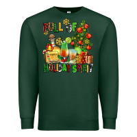 Sports Green full of holiday spirit Premium Sweatshirt - AdoDesignShop