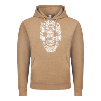 Vintage Coffee Matching Family French Bulldog Dog Skull Costume Halloween Vintage Hoodie - maiPhamDesign