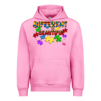Fuchsia Pink different is beautiful Urban Hoodie - JahusDesignShop