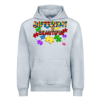 Heather Grey different is beautiful Urban Hoodie - JahusDesignShop