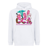 White cca  continuing care assistant with crocs Heavyweight Hoodie - AdoDesignShop