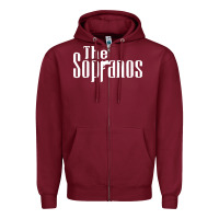 Burgundy the sopranos Zipper Hoodie - maiPhamDesign