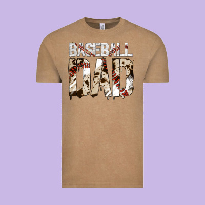 No Background Baseball Dad Vintage Tee Designed By Jasminsmagicworld