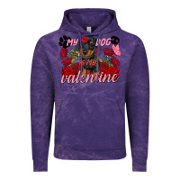 Cloud Purple My dog is my Valentine's Day Vintage Hoodie - FaDigitalArtStudio