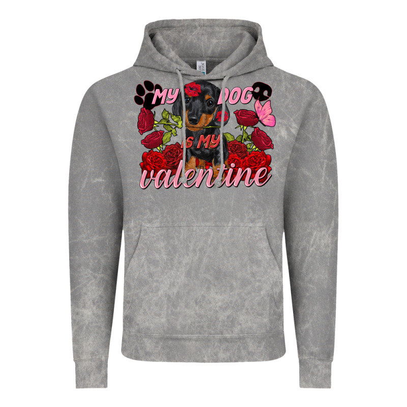 My Dog Is My Valentine's Day Vintage Hoodie by FaDigitalArtStudio | Teevron