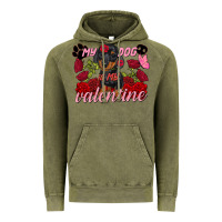 Vintage Olive My dog is my Valentine's Day Vintage Hoodie - FaDigitalArtStudio