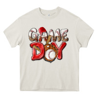 Cream Game day Baseball Heavy Core Tee - NancyCooperArtShop