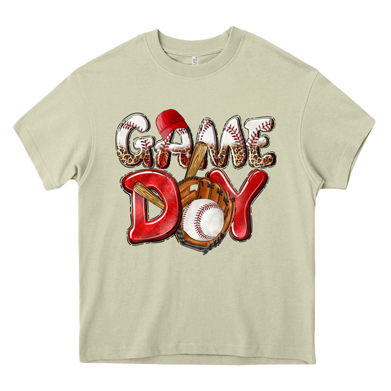 Game Day Baseball Heavy Core Tee by NancyCooperArtShop | Teevron