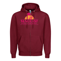 Burgundy suncoast music movie retro vintage t shirt Zipper Hoodie - maiPhamDesign