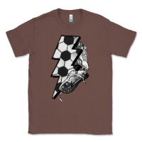 Chestnut Lightning bolt Soccer Classic Tee - HowdyJamesFarm