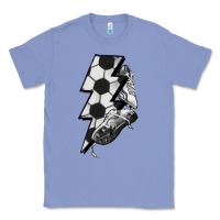 Colony Blue Lightning bolt Soccer Classic Tee - HowdyJamesFarm