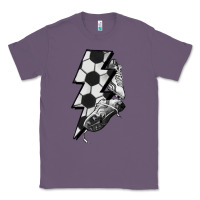 Lavender Lightning bolt Soccer Classic Tee - HowdyJamesFarm