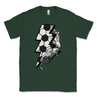 Sports Green Lightning bolt Soccer Classic Tee - HowdyJamesFarm