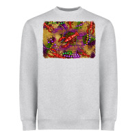 Heather Grey mardi gras crawfısh leopard wood and glitter background Heavyweight Sweatshirt - Artiststas