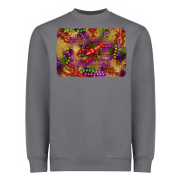 Storm mardi gras crawfısh leopard wood and glitter background Heavyweight Sweatshirt - Artiststas
