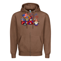 Chestnut american gnomies truck Zipper Hoodie - BarkalooDesign