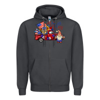 Smoke american gnomies truck Zipper Hoodie - BarkalooDesign