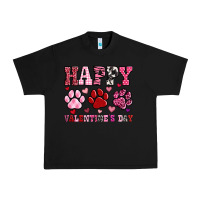 Black happy valentine's day paws Urban Heavy Tee - OliviaCreatesArt