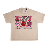 French Oak happy valentine's day paws Urban Heavy Tee - OliviaCreatesArt