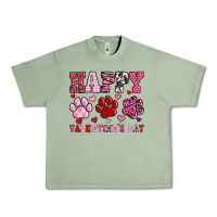Oil Green happy valentine's day paws Urban Heavy Tee - OliviaCreatesArt