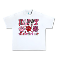 Happy Valentine's Day Paws Urban Heavy Tee | Teevron